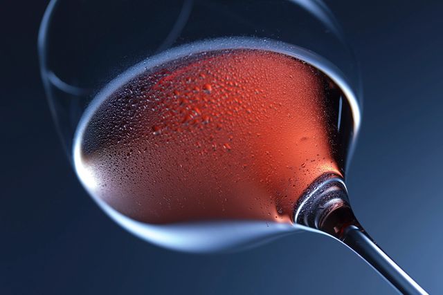 Un verre de vin rouge
